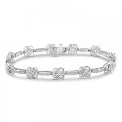 Center of Me Diamond Bracelet 2 ct tw 10K White Gold 7.5"