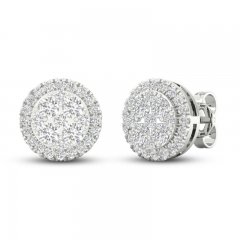 Lab-Created Diamonds by KAY Earrings 1 ct tw 14K White Gold