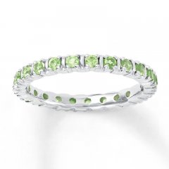 Stackable Ring Peridot Sterling Silver