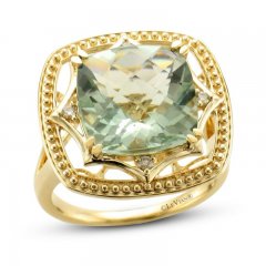 Le Vian Creme Brulee Quartz Ring 1/20 ct tw Diamonds 14K Honey Gold