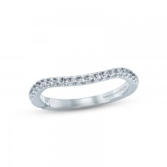 Monique Lhuillier Bliss Diamond Contour Wedding Band 1/4 ct tw Round-cut 18K White Gold