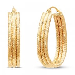 Hoop Earrings 14K Yellow Gold