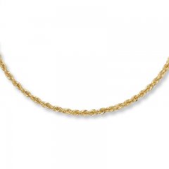 Rope Necklace 14K Yellow Gold 24" Length