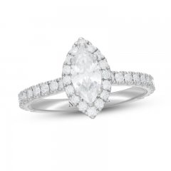 Neil Lane Premiere Diamond Engagement Ring 1-1/4 ct tw Marquise/Round-Cut 14K White Gold