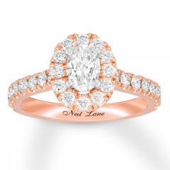 Neil Lane Diamond Engagement Ring 1-1/2 ct tw 14K Rose Gold