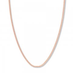 20 Curb Chain Necklace 14K Rose Gold Appx. 2.7mm