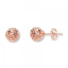 Ball Earrings 14K Rose Gold