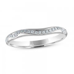 Diamond Wedding Band 1/6 ct tw 14K White Gold