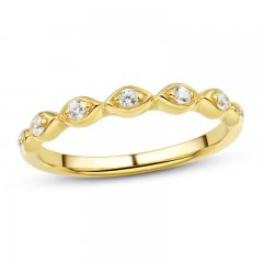 Diamond Wedding Band 1/8 ct tw Round-cut 14K Yellow Gold