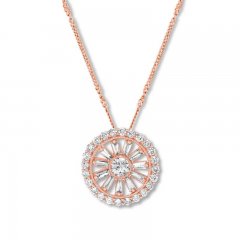 Emmy London Diamond Necklace 3/4 ct tw 14K Rose Gold