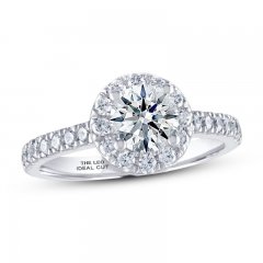 THE LEO Ideal Cut Diamond Engagement Ring 1-1/3 ct tw 14K White Gold