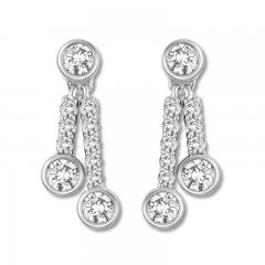 Ever Us Diamond Earrings 3/8 ct tw Round-cut 14K White Gold