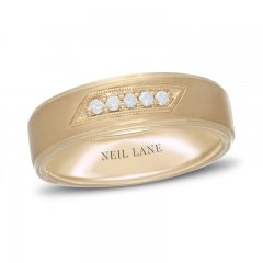 Neil Lane Men's Diamond Wedding Band 1/10 ct tw 14K Yellow Gold