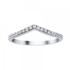 Previously Owned Diamond Band 1/6 ct tw 14K White Gold