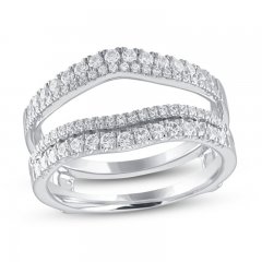 Diamond Enhancer Ring 5/8 ct tw 14K White Gold