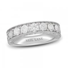 Neil Lane Diamond Anniversary Ring 2 ct tw Round-cut 14K White Gold