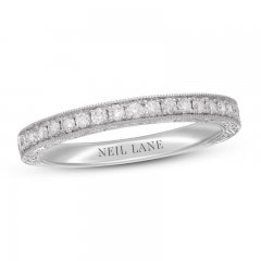 Neil Lane Diamond Wedding Band 3/8 ct tw Round-cut 14K White Gold