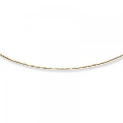 Adjustable Box Chain 14K Yellow Gold 16"-20" Length