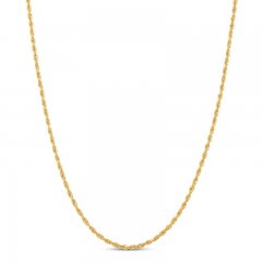 Men's Rope Chain 14K Yellow Gold 22"