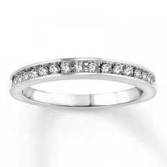 Diamond Wedding Band 1/4 ct tw 14K White Gold