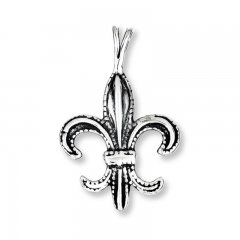 Fleur-de-lis Charm Sterling Silver