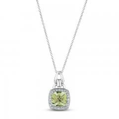 Le Vian Quartz Necklace 1/5 ct tw Diamonds 14K Vanilla Gold 20"