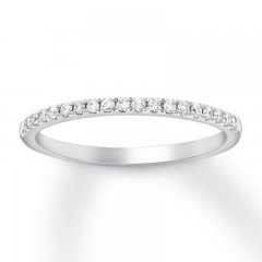 Diamond Wedding Band 1/6 ct tw Round-cut 10K White Gold