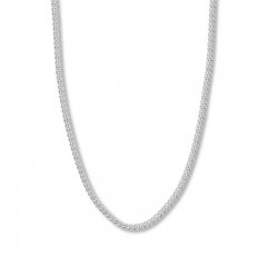 20" Curb Chain 14K White Gold Appx. 4.95mm