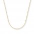 Cable Chain Necklace 14K Yellow Gold 16" Length