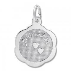 Godmother Charm Sterling Silver