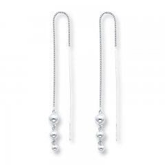 Threader Earrings Sterling Silver