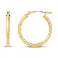 Hoop Earrings 14K Yellow Gold 20mm