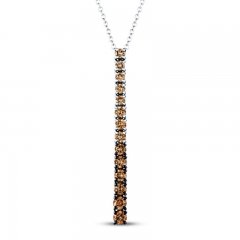 Le Vian Chocolate Ombre Necklace 5/8 ct tw Diamonds 14K Gold