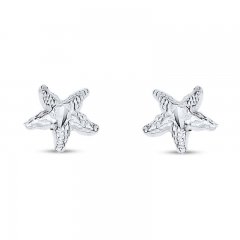 Starfish Earrings Sterling Silver