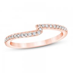 Diamond Wedding Band 1/6 ct tw Round-cut 14K Rose Gold