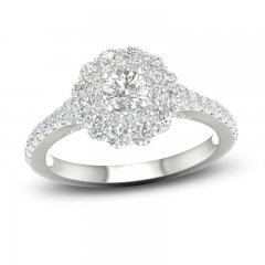 Diamond Engagement Ring 1-1/4 ct tw Round-cut 14K White Gold