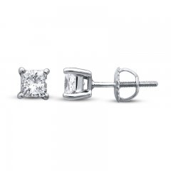 Certified Diamond Princess-cut Earrings 3/4 ct tw 14K Gold