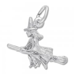 Witch Charm Sterling Silver