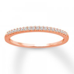 Diamond Anniversary Band 1/10 ct tw Round-cut 10K Rose Gold