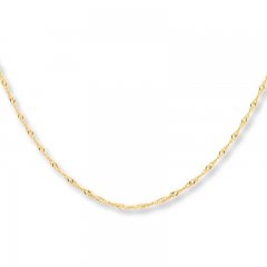 Singapore Necklace 10K Yellow Gold 24" Length