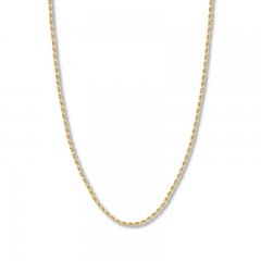 24" Textured Rope Chain 14K Yellow Gold Appx. 3mm