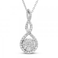 Neil Lane Diamond Necklace 3/8 ct tw 14K White Gold 19"