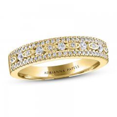 Adrianna Papell Diamond Anniversary Ring 1/3 ct tw Round-cut 14K Yellow Gold