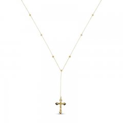 Crucifix Necklace 10K Yellow Gold 18"