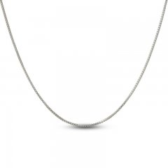 Box Chain Necklace 14K White Gold 20"