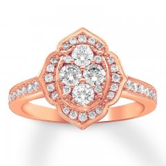 Diamond Engagement Ring 3/4 Carat tw 14K Rose Gold