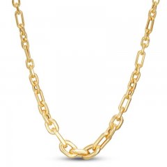 Oval-link Chain Necklace 14K Yellow Gold 18.25"