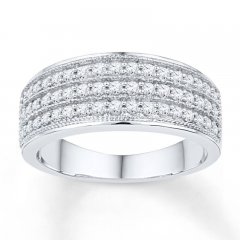 Anniversary Band 1/2 ct tw Diamonds 10K White Gold