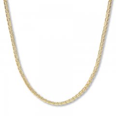 Men's Mariner Link Necklace 14K Yellow Gold 24" Length