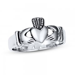 Men's Claddagh Ring Sterling Silver